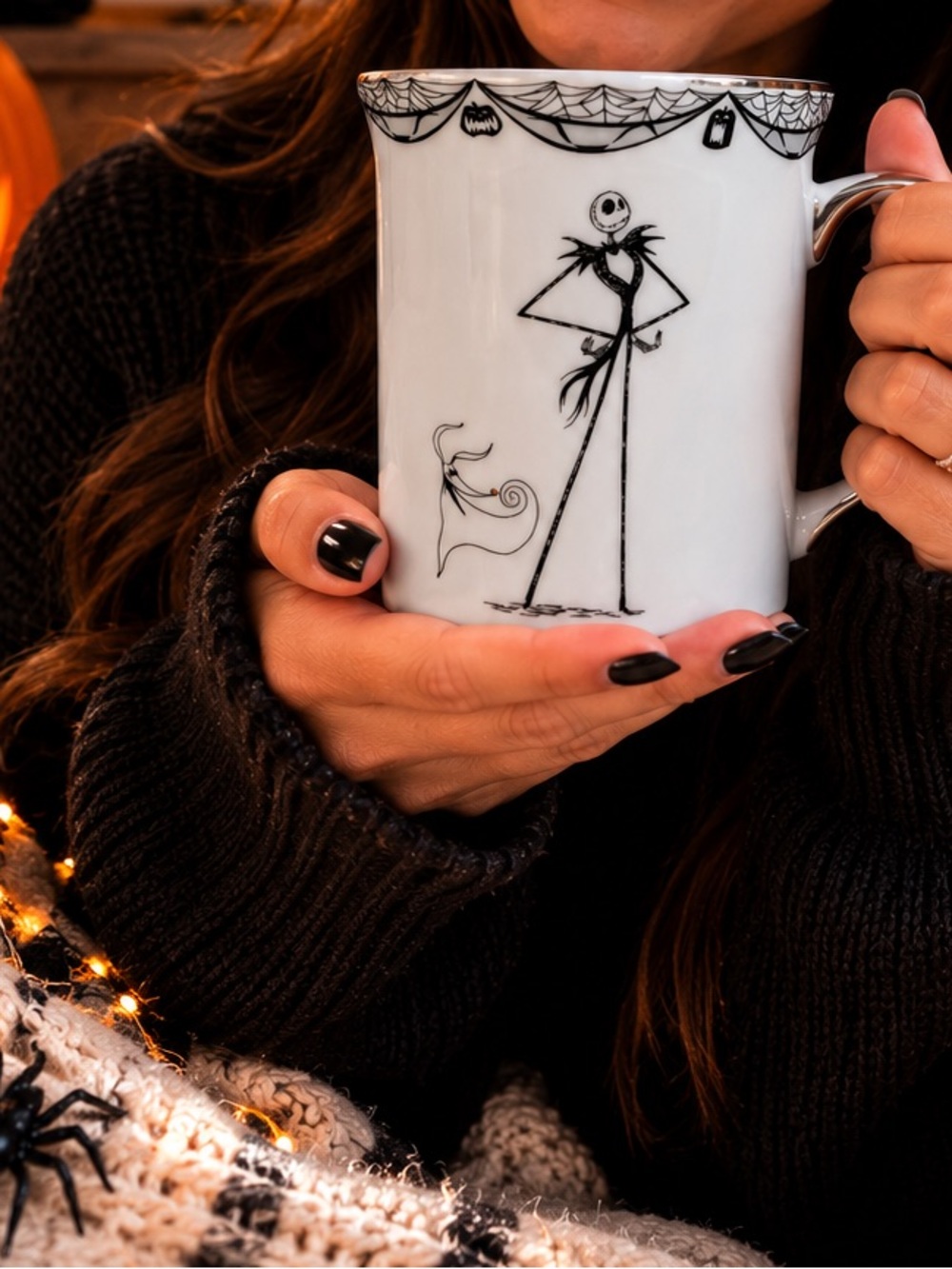 DISNEY Nightmare Before Christmas Jack Skellington Ceramic Coffee Mug Tea Cup - Picture 3 of 7